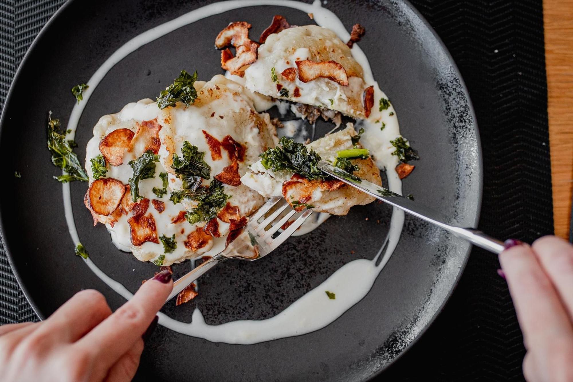Hotel Marina Club 奥尔什丁 外观 照片 A plate of pierogi
